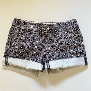 J. Crew High Patterned Shorts
